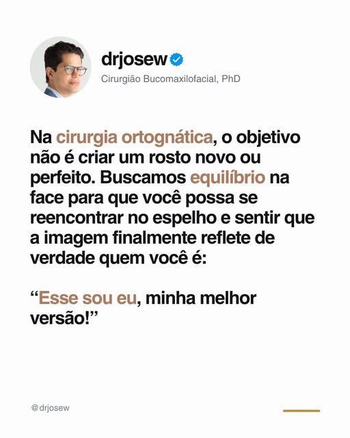 Capa de Equilíbrio na face e identidade no Instagram de José Santos
